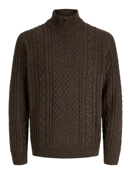 JACK & JONES Pulover JPRBLUCALLUM închis maro