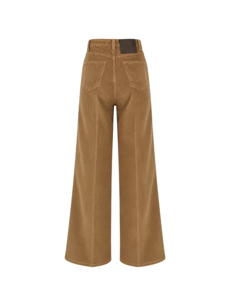 Pantaloni Cruna de catifea cord maro