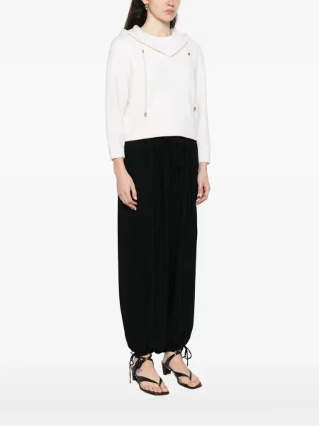 Pulover Dorothee Schumacher cu glugă cu decolteu în V