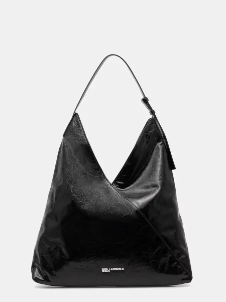 Karl Lagerfeld Jeans geantă de piele negru