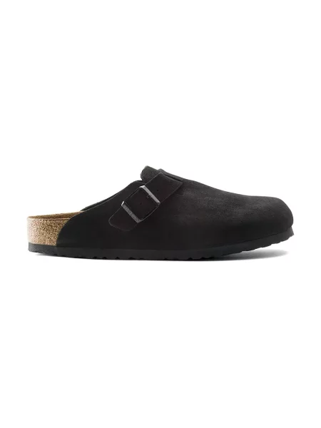 Birkenstock Natikače od brušene kože Boston crna