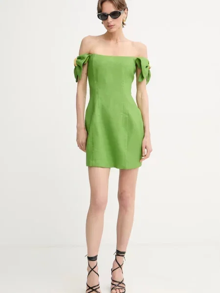 Elisabetta Franchi rochie spaniolă cu in verde