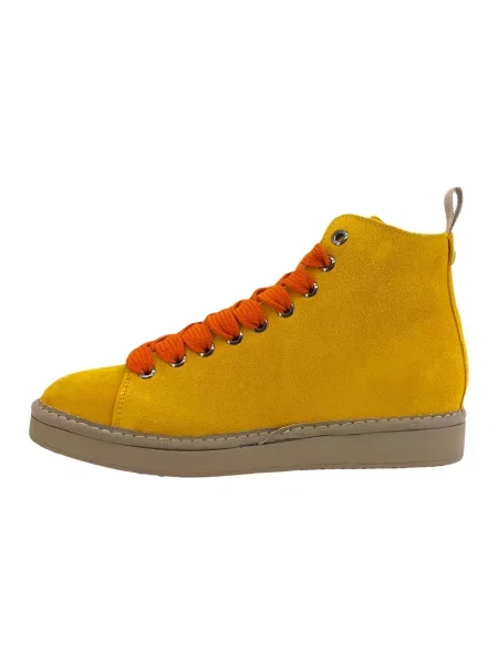 Sneakersy Panchic skórzane żółte