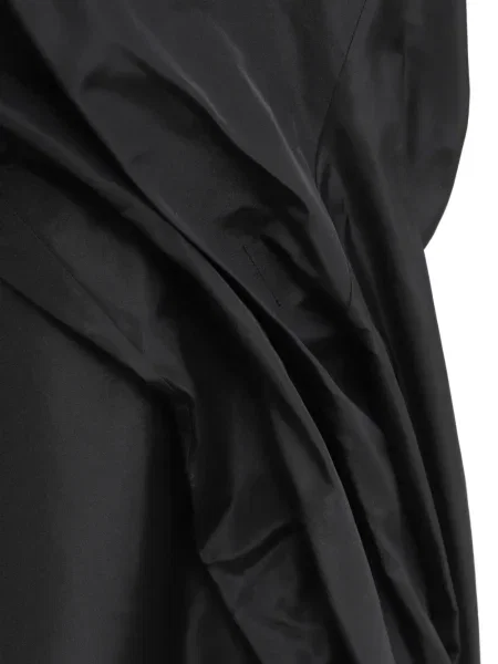 Rochie mini Loewe drapată scurtă de costum negru