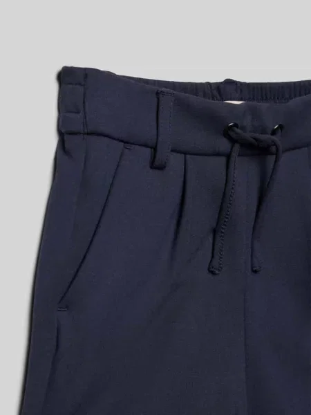 Bermudy o kroju regular fit z elastycznym pasem model ‘POPTRASH’ Only granatowe