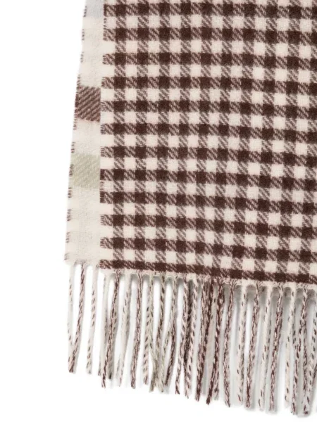 "houndstooth" rašto šalikas Marc O'polo su kutais ruda