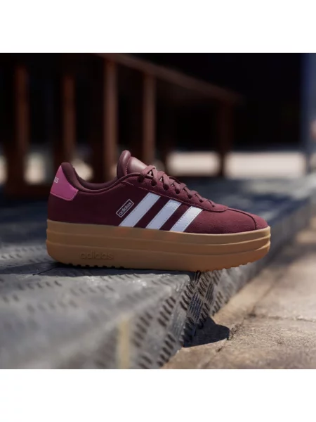 Sneakersy adidas bordowe