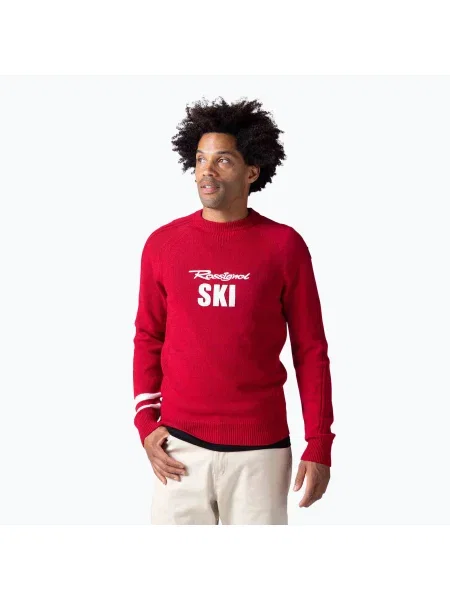 Pulover pentru bărbați Rossignol Signature Rossignol Knit sport red roșu