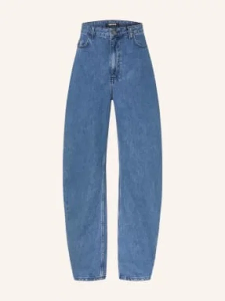 Rotate Barrel Džíny medium blue denim modré