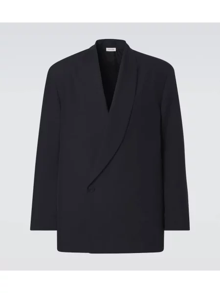 Sacou Fear Of God de lână cu două rânduri de nasturi negru