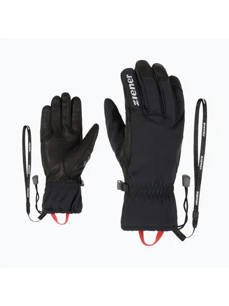 Férfi síelő kesztyű ZIENER Gaikono WS PR fekete. Méret: 9 fekete
