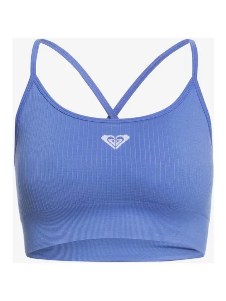 Biustonosz Roxy Chill Out Seamless niebieskoliliowy M-L niebieski