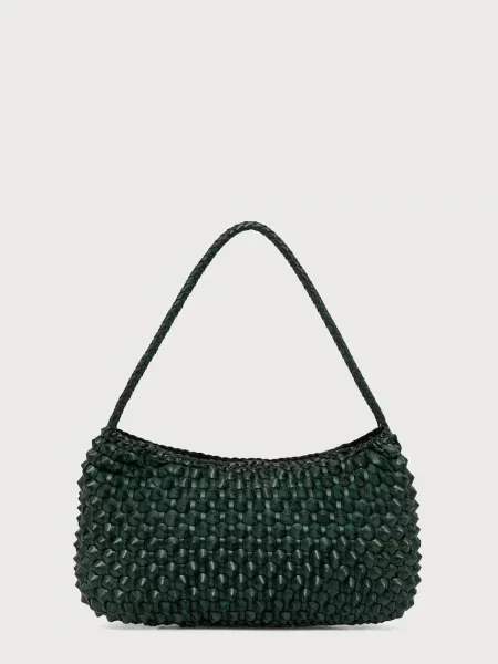 Geantă shopper Dragon Diffusion din piele verde