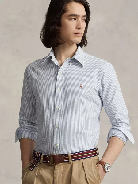 Polo Ralph Lauren Koszula Custom Fit błękitny