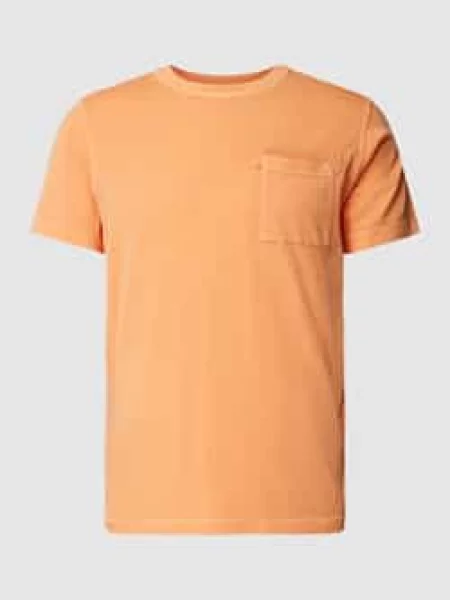 T-shirt z nakładaną kieszenią na piersi model ‘Caspar’ Joop! Jeans pomarańczowa