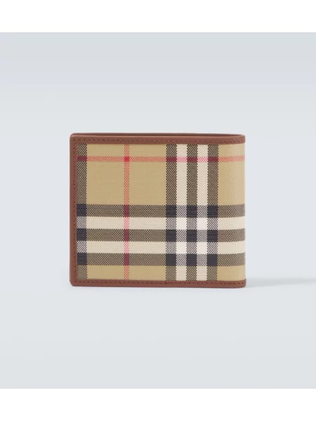 Pledas drobė piniginė Burberry smėlinė