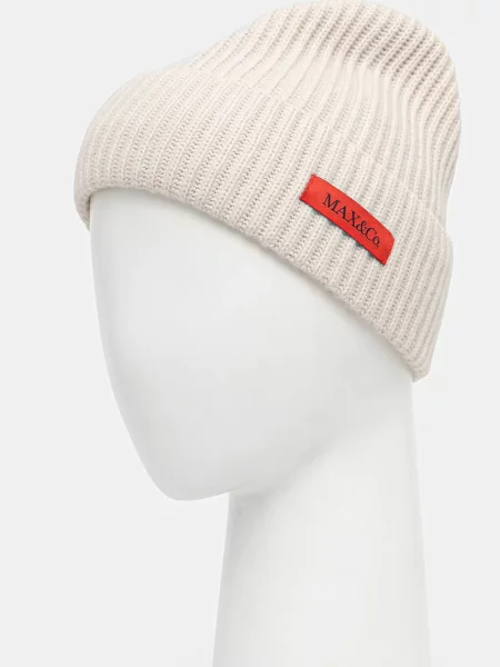 Вовняна шапка MAX&Co. бежевий