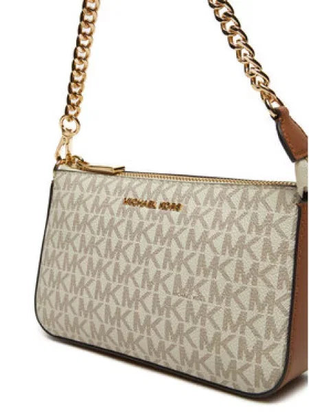 MICHAEL Michael Kors Torba za čez ramo chamois / off-bela bela