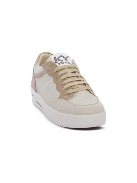 Pantofi Keys alb