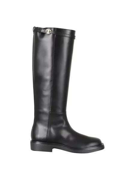 Kozaki Tod's skórzane czarne