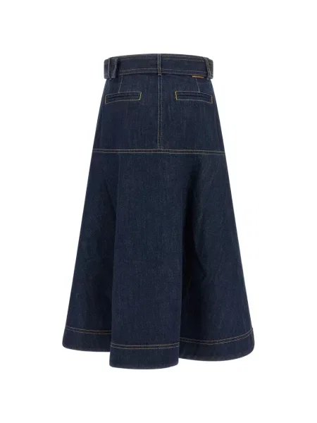 Fustă din denim Zimmermann albastru