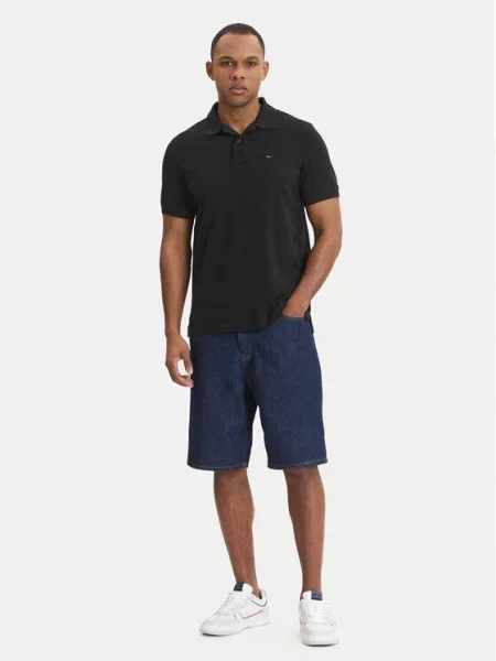 Tommy Jeans Tricou polo negru