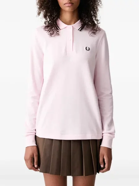 Lung tricou polo Fred Perry roz