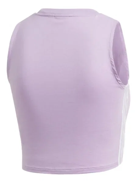 Pruhované krajkové pruhované tričko Adidas s vázáním šedé