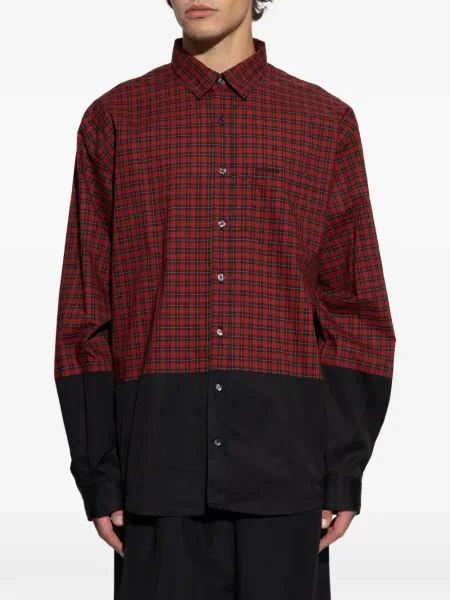 Cămașă Vetements în carouri roșu