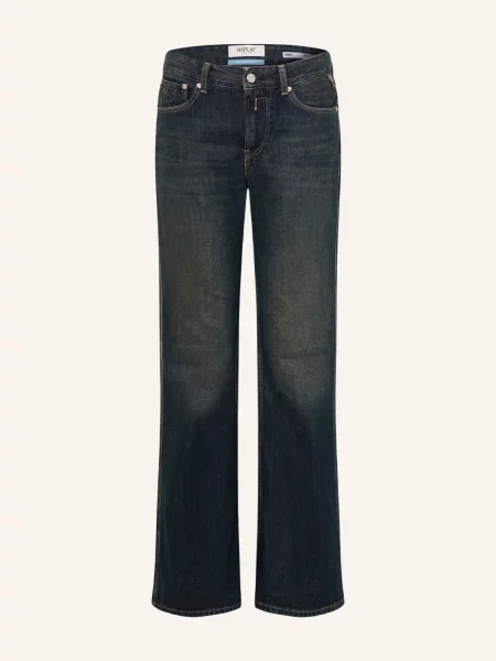 Replay Jeansy Flared Jance blau niebieskie