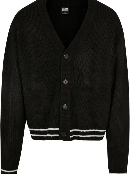 Urban Classics Kardigan černá bílá