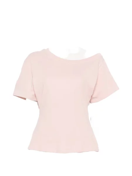 Tricou Eb Denim cu umerii deschiși roz