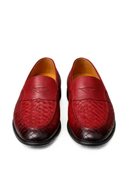 Pantofi loafer Doucal's din piele roșu