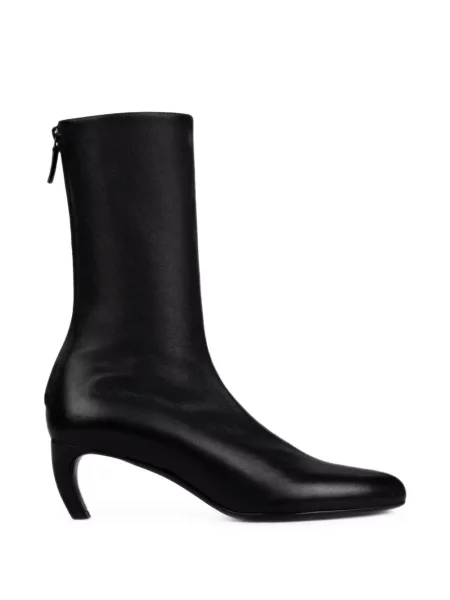 Botine Victoria Beckham din piele negru