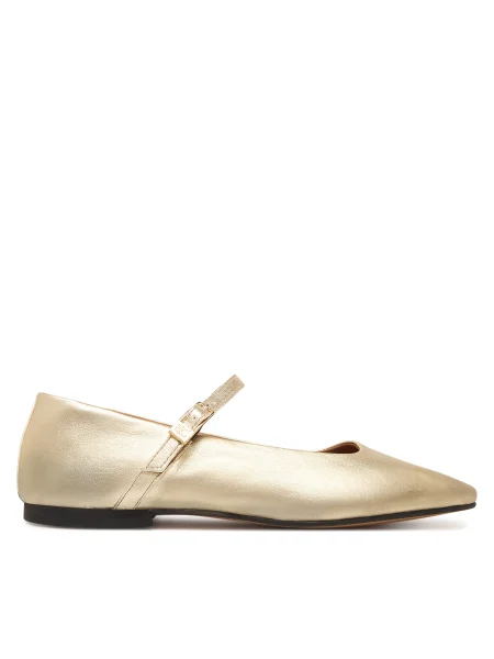 Balerini Tommy Hilfiger Hilfiger Gold Ballerinas auriu