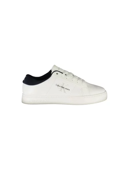 Sneakersy Calvin Klein Jeans skórzane białe