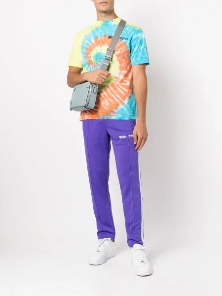 Raštuotos kelnės Palm Angels violetinė