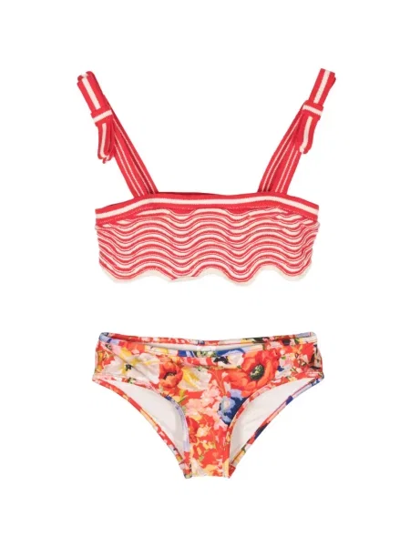 Bikini dziecięce Zimmermann czerwone