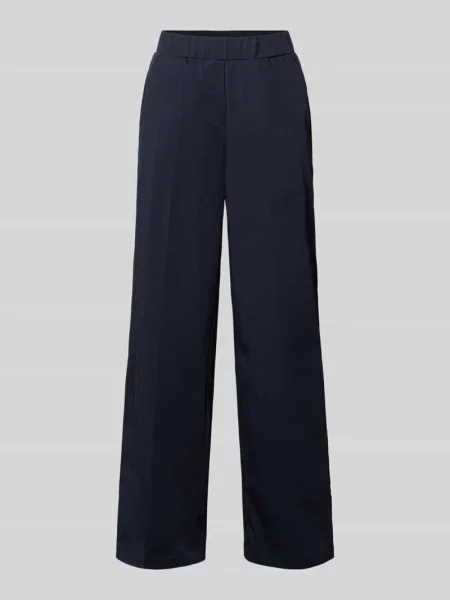 Spodnie materiałowe z francuskimi wpuszczanymi model Mucia Base' Opus Pants niebieskie
