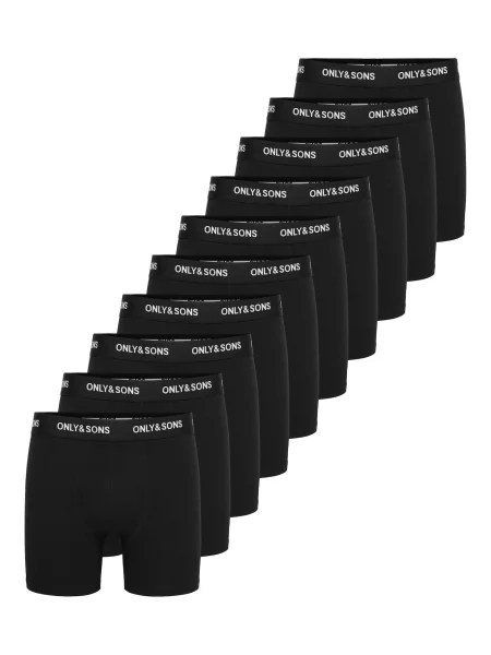 Only & Sons Boxeri ONSRiber negru alb