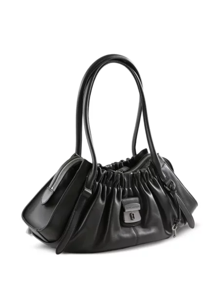 Fodros shopper táska Marc Jacobs fekete
