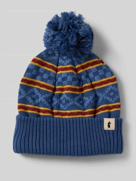 Czapka beanie z detalami z logo Cotopaxi granatowa