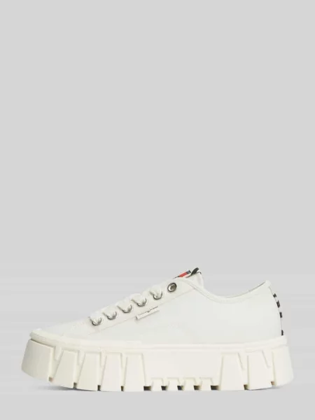 Tommy Jeans TJ PLATFORM SNEAKER ZEBRA sneakersy białe