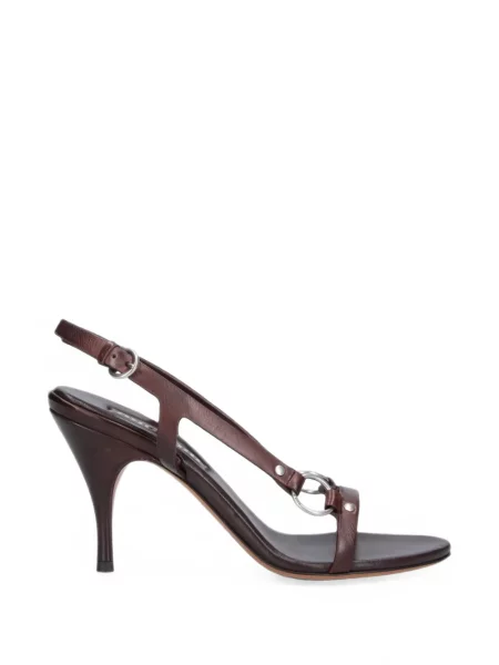 Inel Miu Miu din piele maro