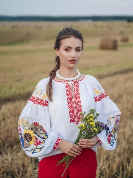 Льняная рубашка Edelvika белая