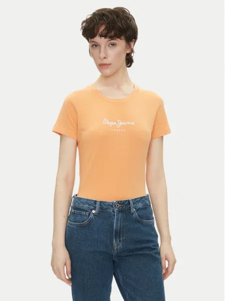 Pepe Jeans Tricou New Virginia portocaliu