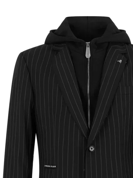 Kapucnis zakó Philipp Plein fekete