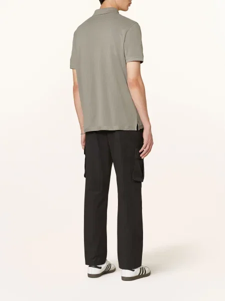 Allsaints Polokošile Z Piké Reform Slim Fit šedá