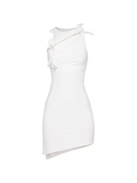 Rochie mini Coperni cu model floral de costum alb