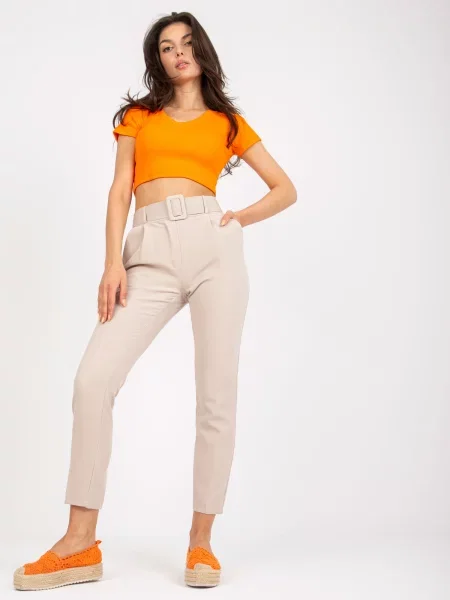 Pantaloni Fashionhunters bej
